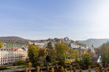 View from the Comfort Room front view in the Grandhotel Pupp