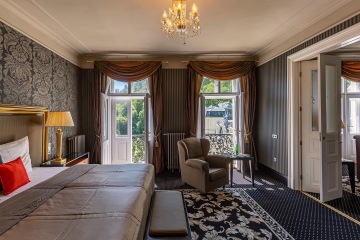 Ložnice v apartmá Premier Suite Grandhotelu Pupp