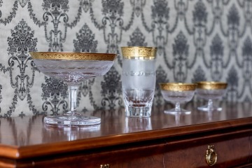 Moser-Kristall in der Presidential Suite des Grandhotels Pupp